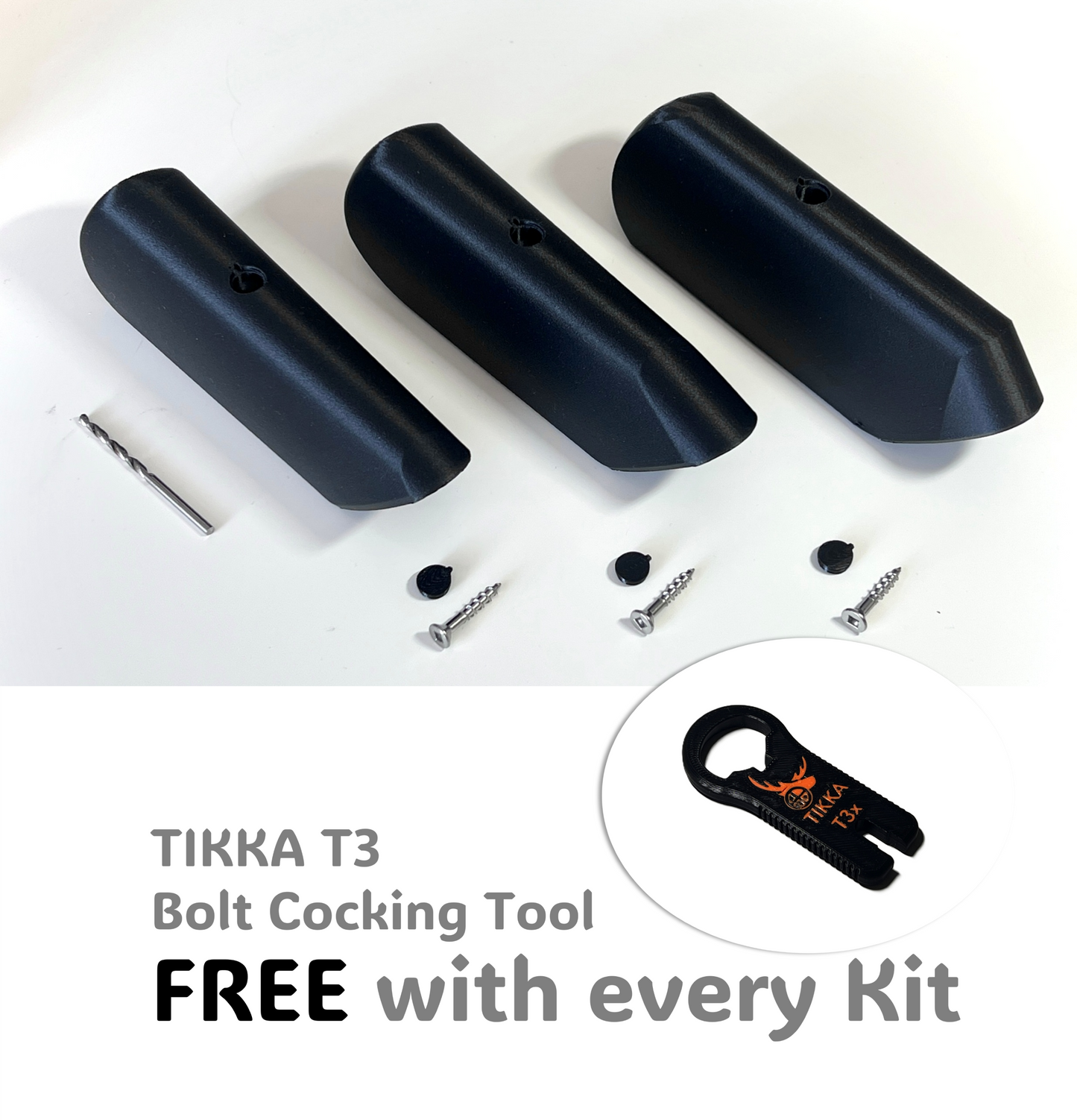 3 Ultralight Cheek Risers Kit (10mm, 15mm, 20mm)
